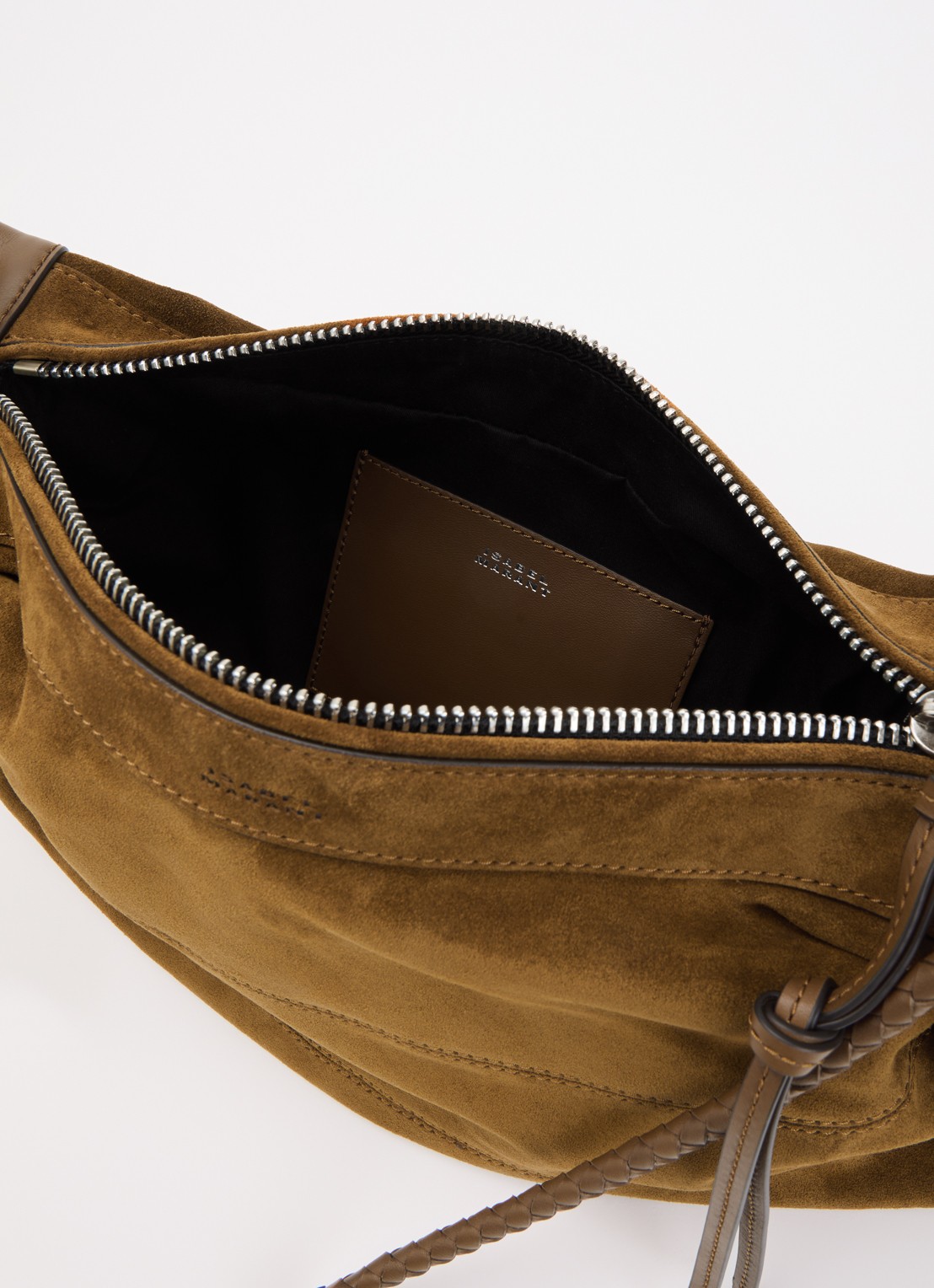 Isabel Marant Maia Medium schoudertas van kalfsleer - detail 3 cognac