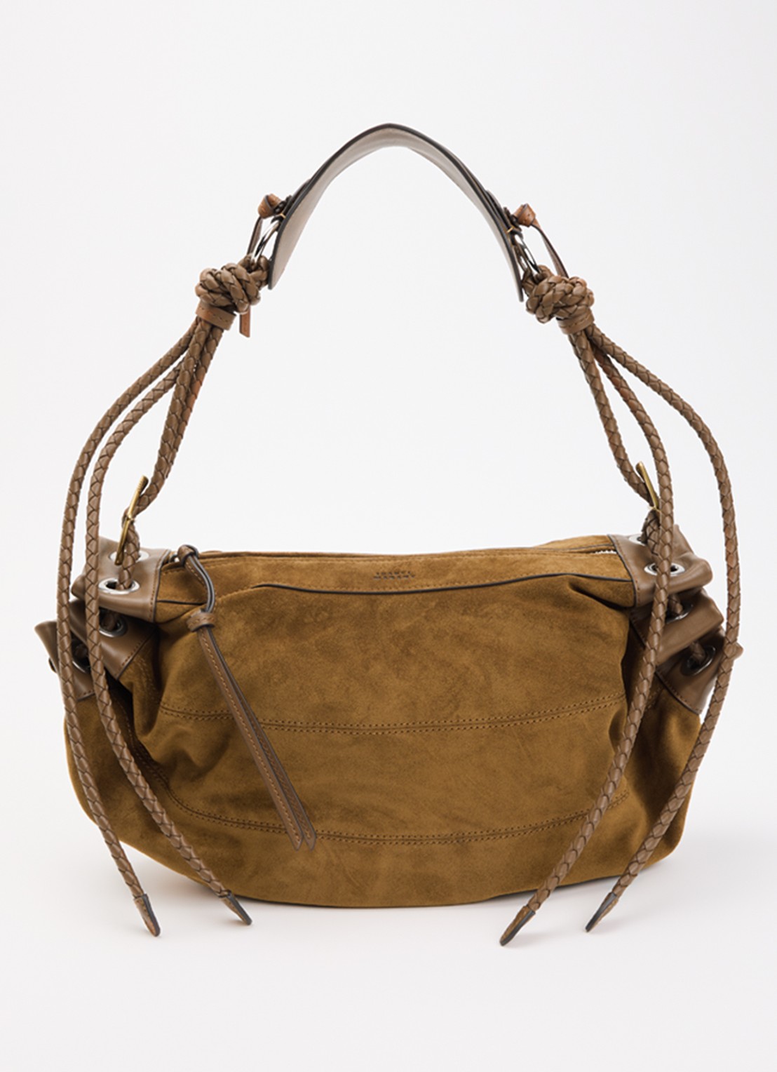 Isabel Marant Maia Medium schoudertas van kalfsleer - voorkant cognac