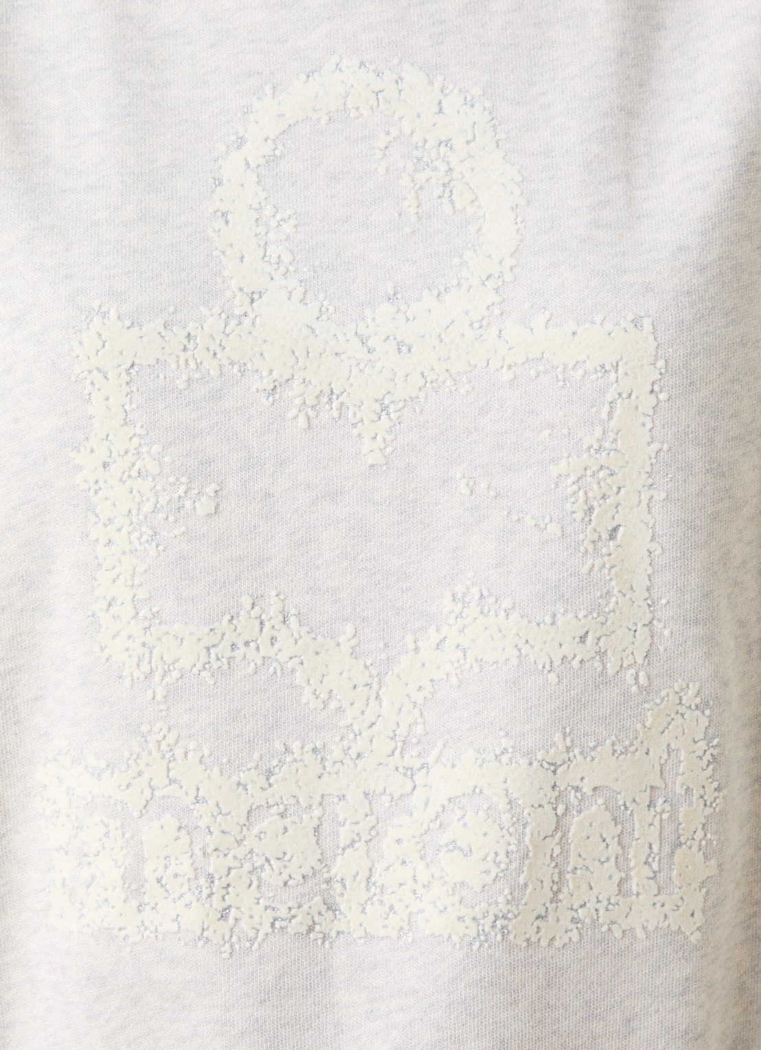 Isabel Marant Mobyli sweater met flock logoprint - detail 4 creme