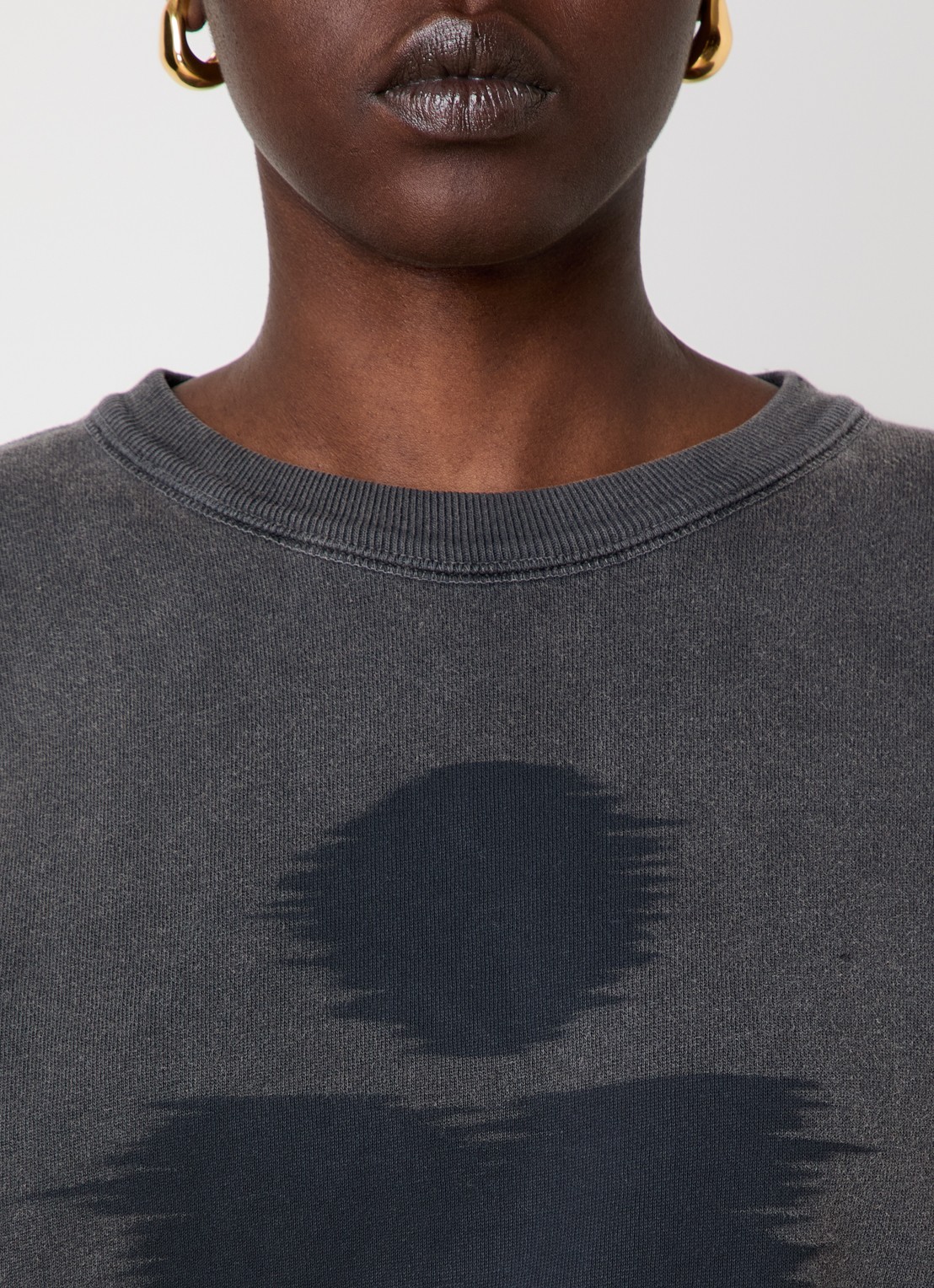 Isabel Marant Mobyli sweater met logoprint - detail 5 antraciet