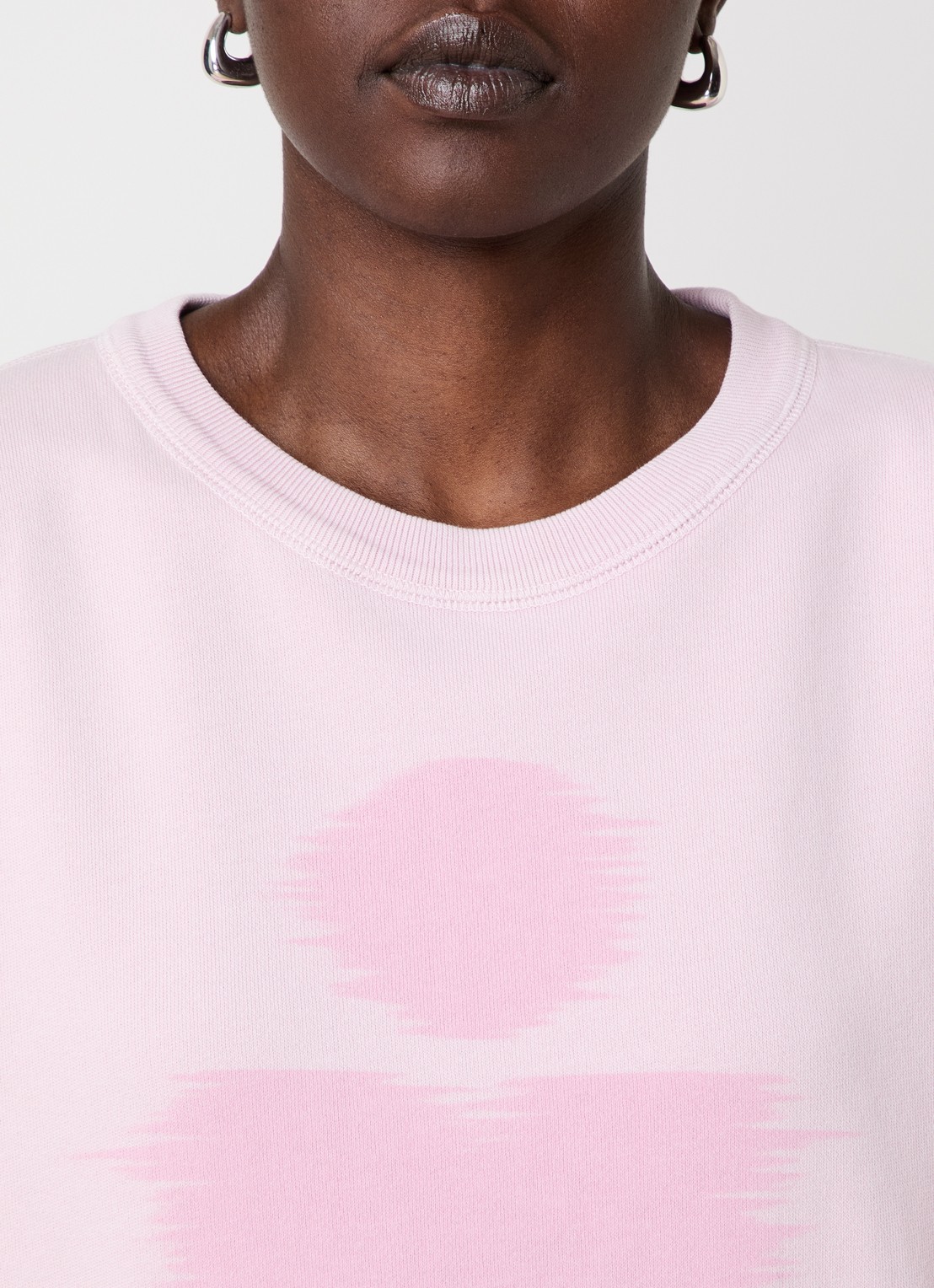 Isabel Marant Mobyli sweater met logoprint - detail 5 lichtroze