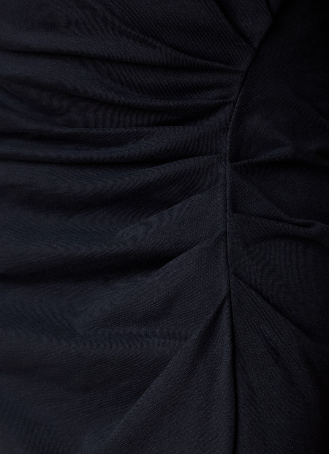 Isabel Marant Nadela maxi jurk met plooidetail en split - detail 5 zwart