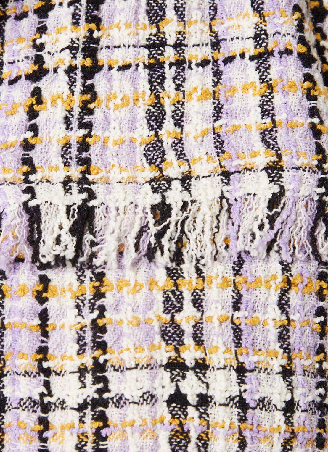 Isabel Marant Nameo cropped blazer met tweed-look - detail 4 lichtpaars