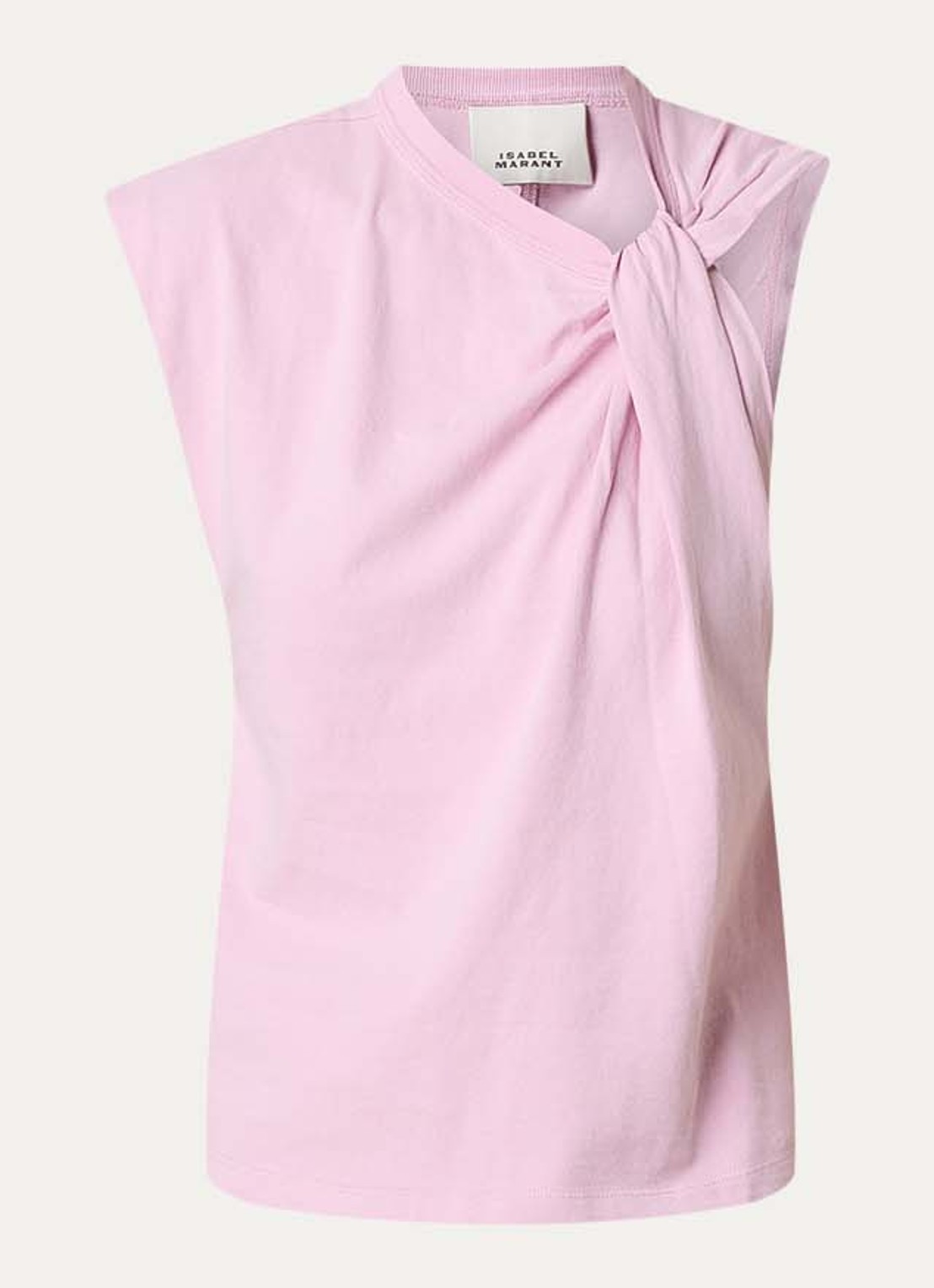 Isabel Marant Nayda top met knoopdetail - voorkant 4 roze