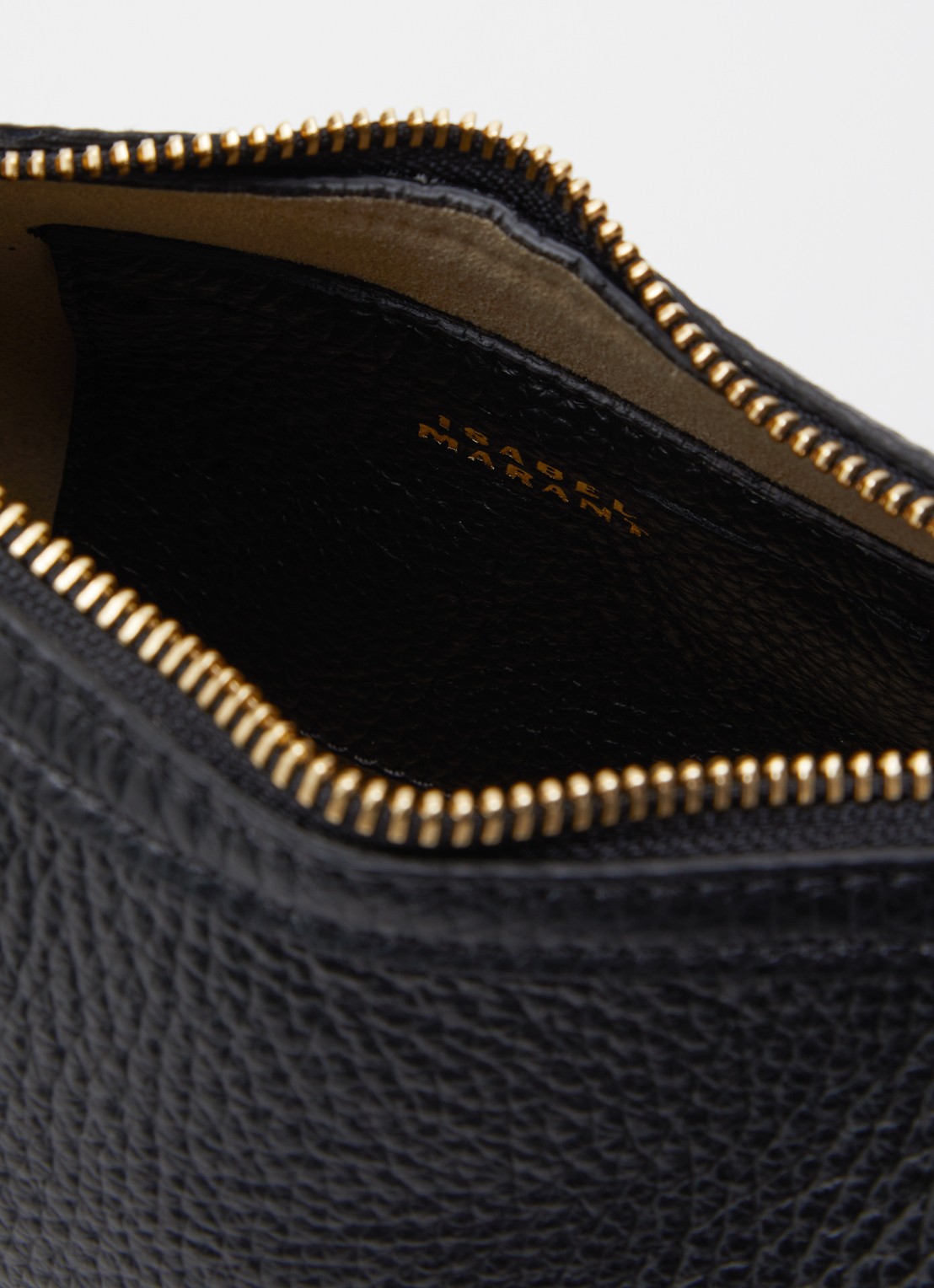 Isabel Marant Oskan Moon schoudertas van leer met studs en verstelbare schouderriem - detail 3 zwart