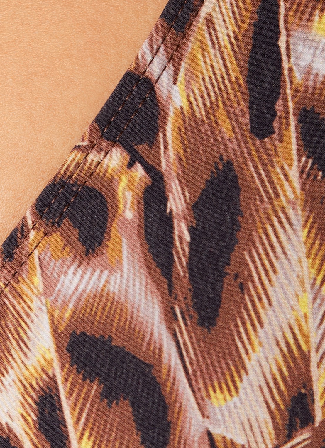 Isabel Marant Petra bikinitop met print - detail 4 okergeel