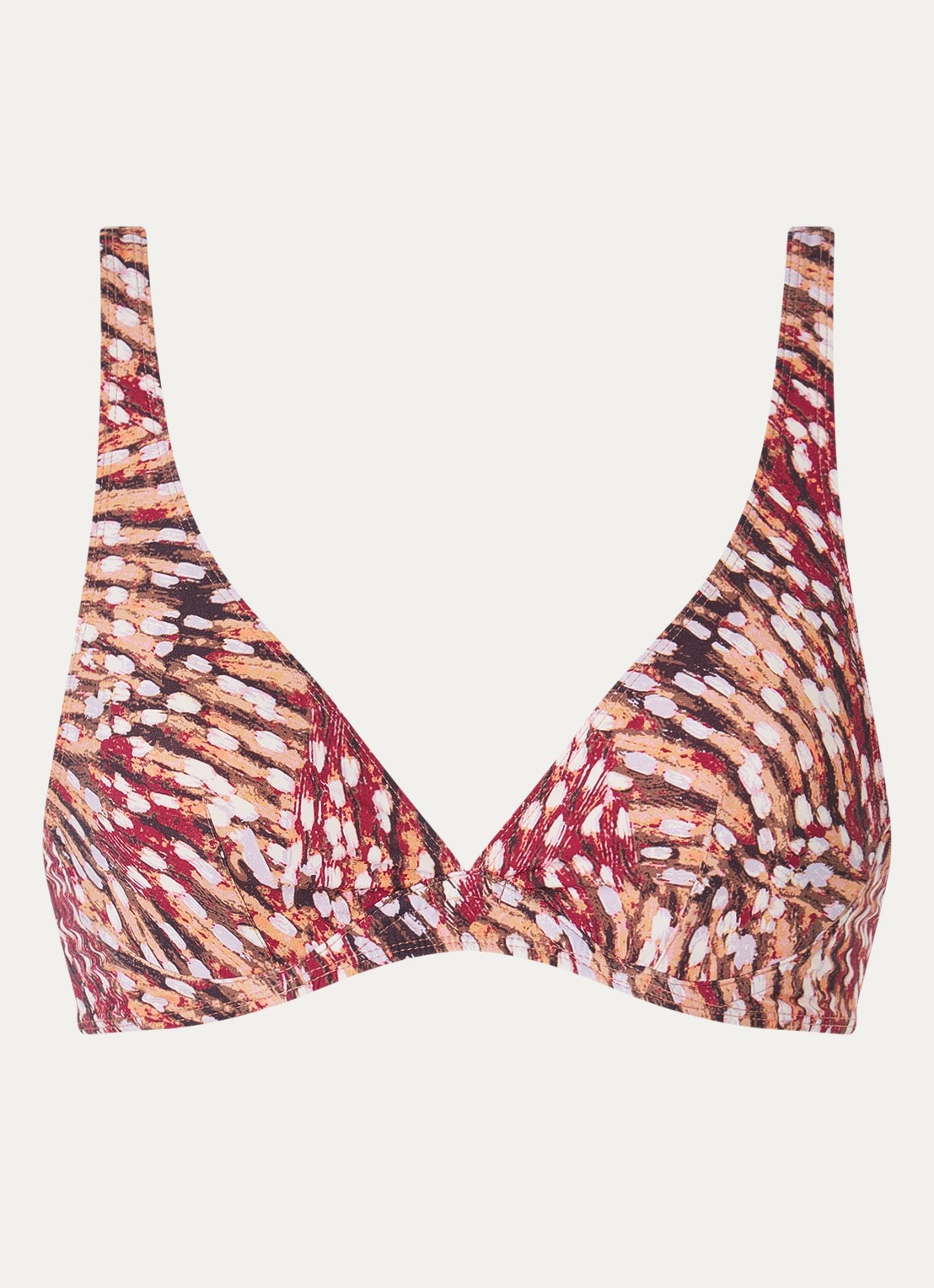 Isabel Marant Petra bikinitop met print - voorkant roze
