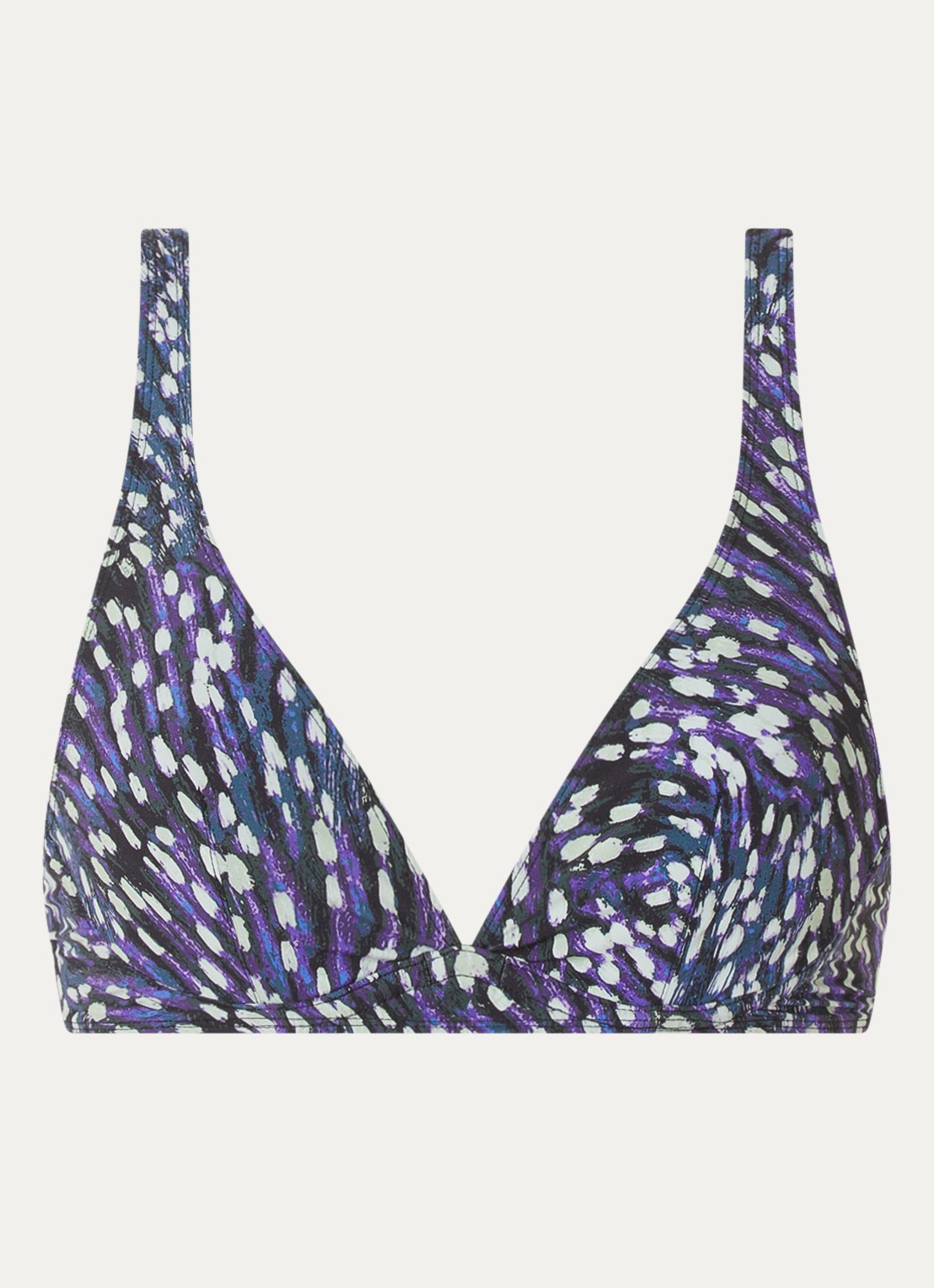 Isabel Marant Petra bikinitop met print - voorkant 2 paars