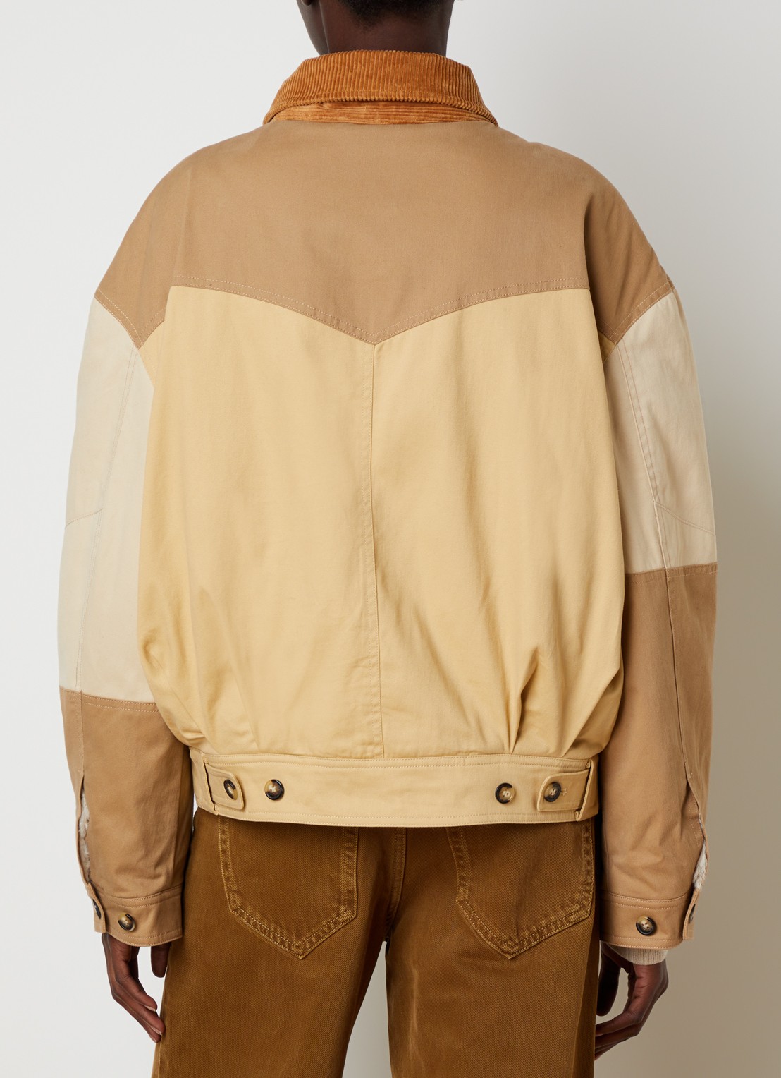 Isabel Marant Risla jack met steekzakken - achterkant camel