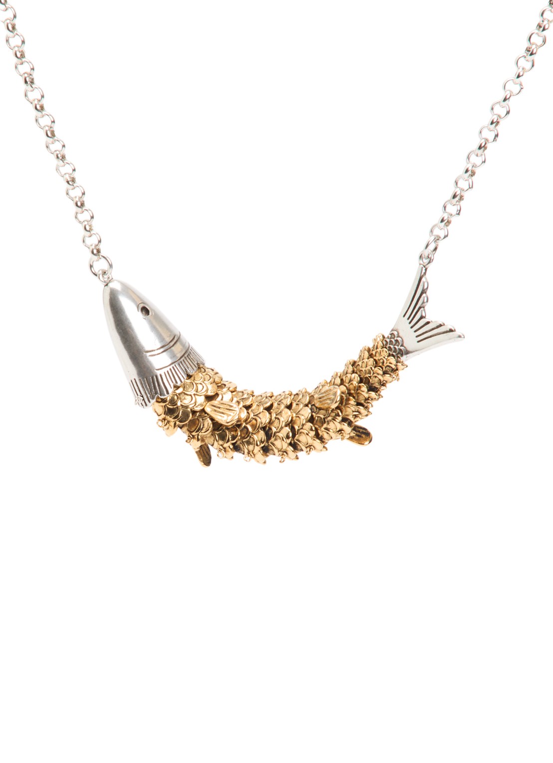 Isabel Marant River choker verguld - voorkant 4 multicolor