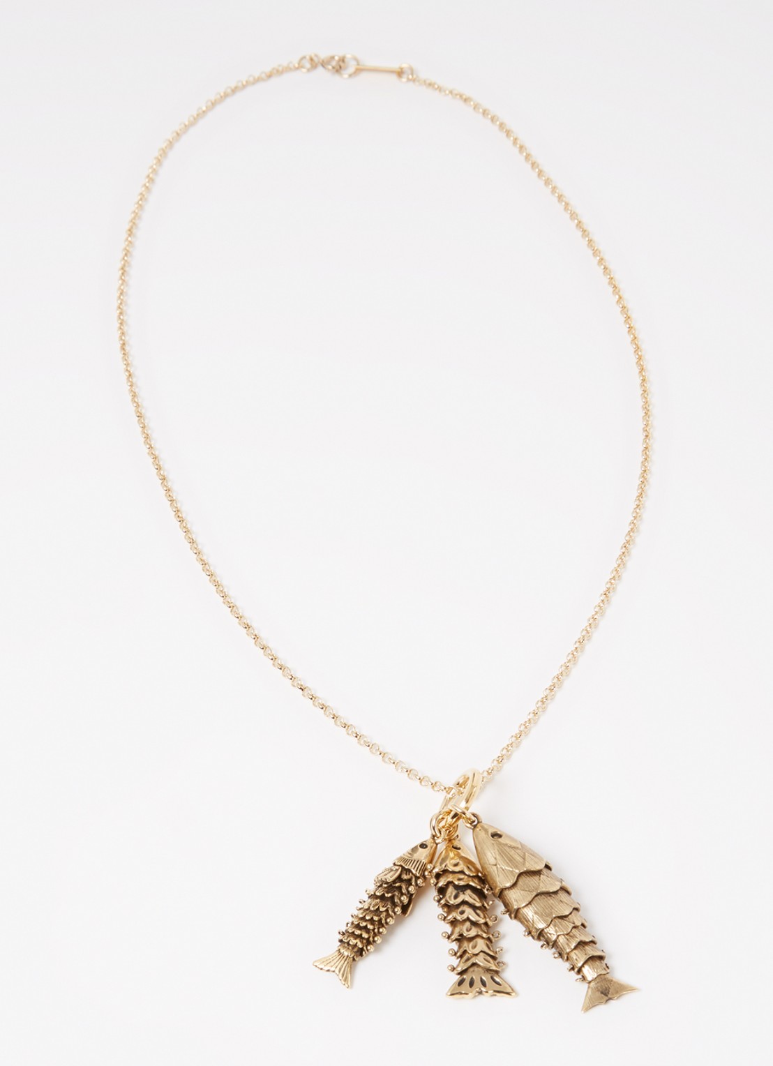 Isabel Marant River ketting met hanger - detail goud