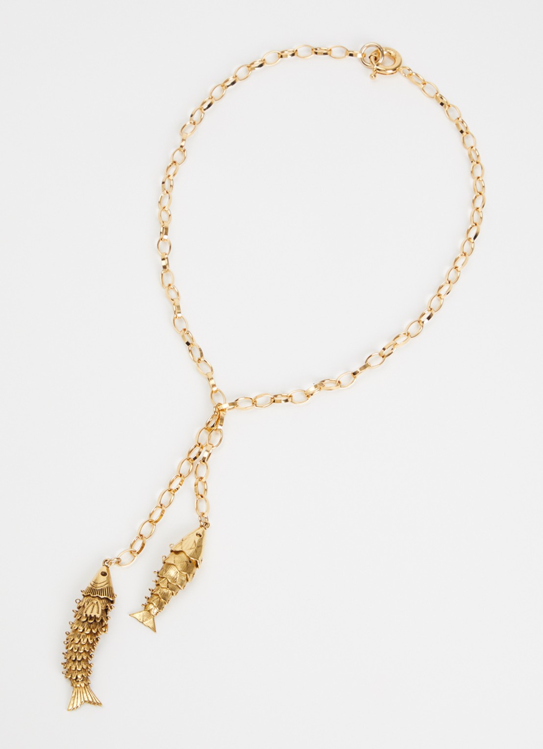 Isabel Marant River Long ketting verguld - detail goud