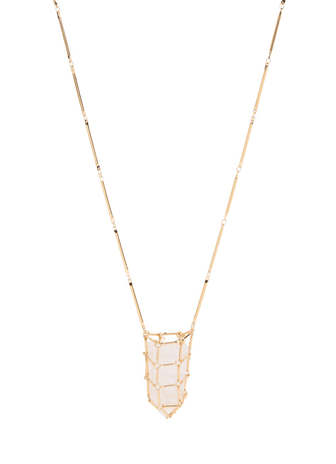 Isabel Marant Rock ketting met kristal - voorkant goud
