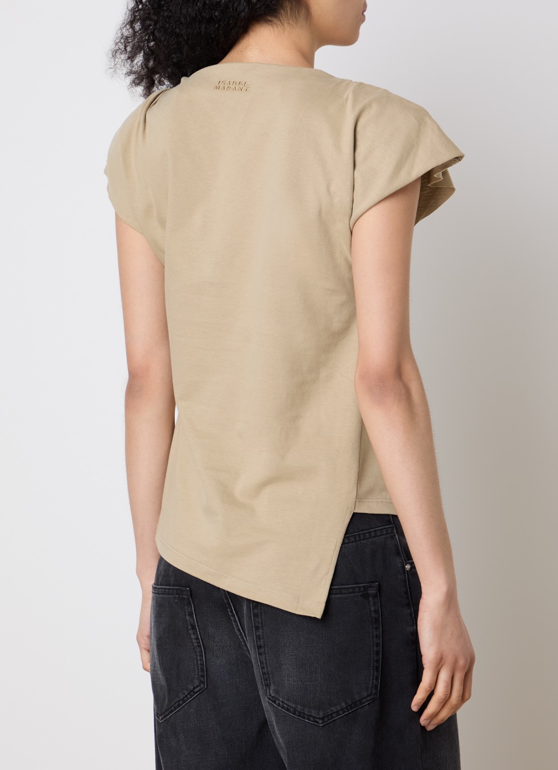 Isabel Marant Sebani top met asymmetrische zoom - achterkant 5 brons