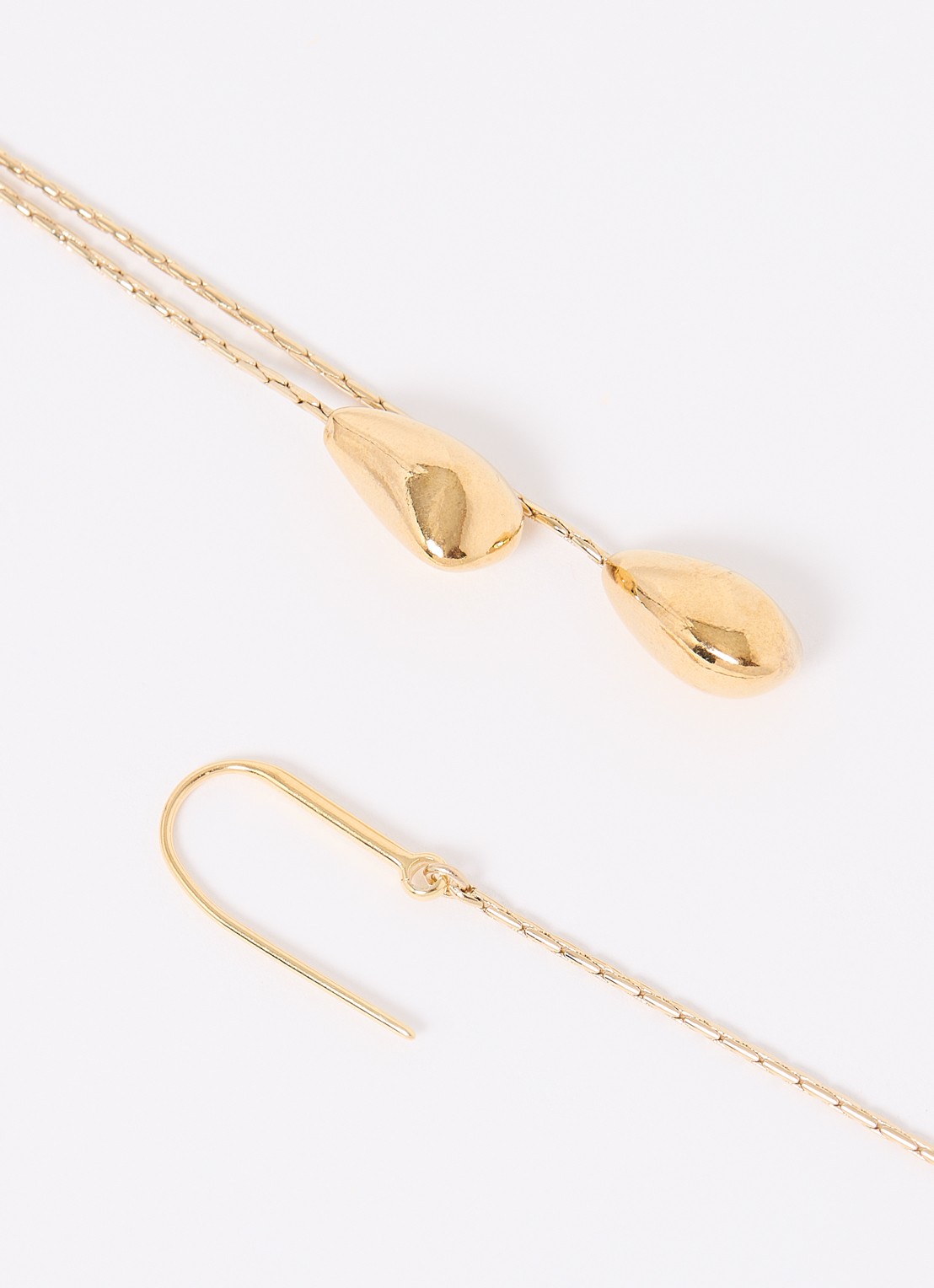 Isabel Marant Shiny Day oorhangers - detail goud
