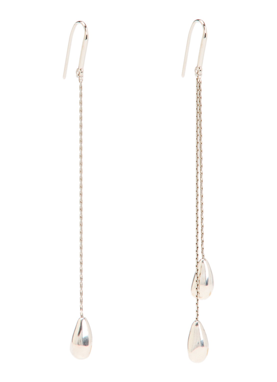 Isabel Marant Shiny Day oorhangers - voorkant 3 zilver