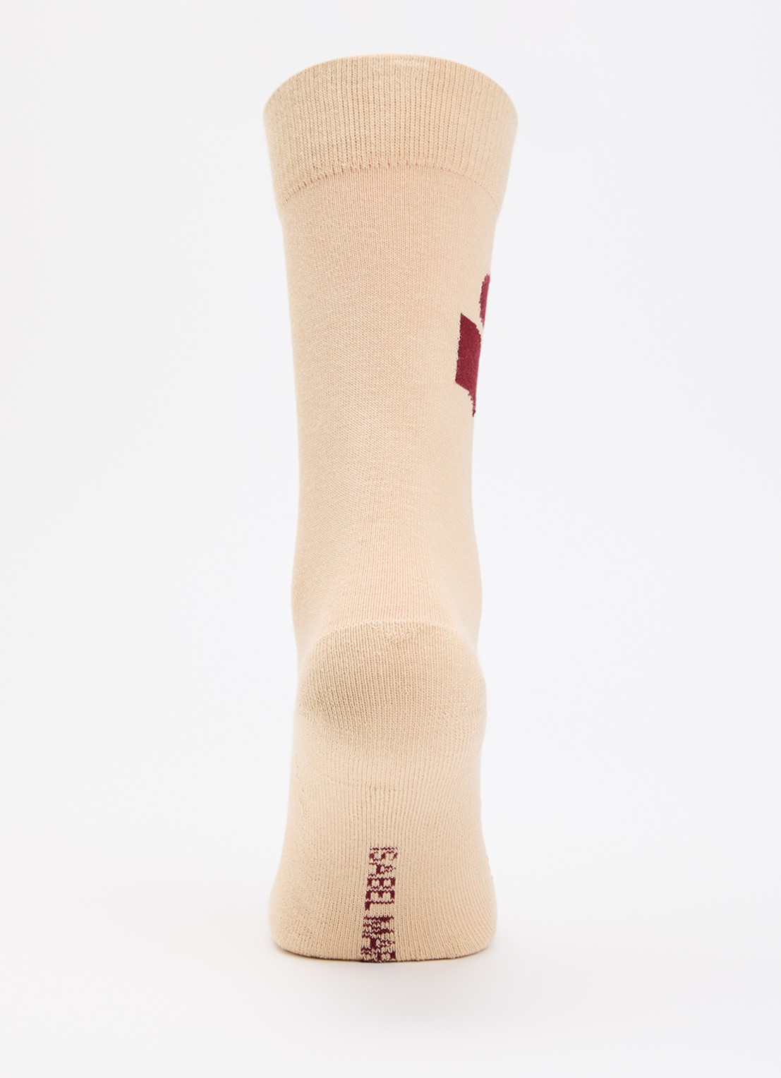 Isabel Marant Siloki sok met logo - voorkant 2 beige