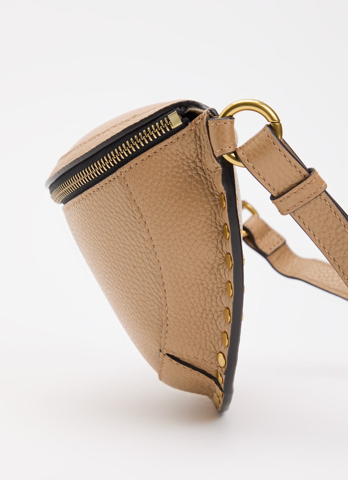 Isabel Marant Skano heuptas van kalfsleer met studs - detail 2 camel