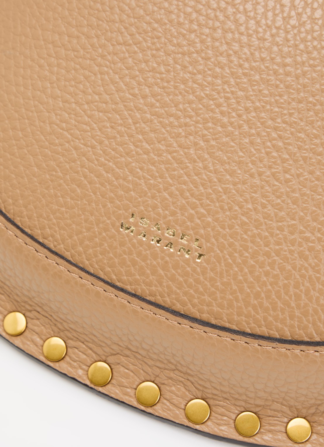 Isabel Marant Skano heuptas van kalfsleer met studs - detail 3 camel