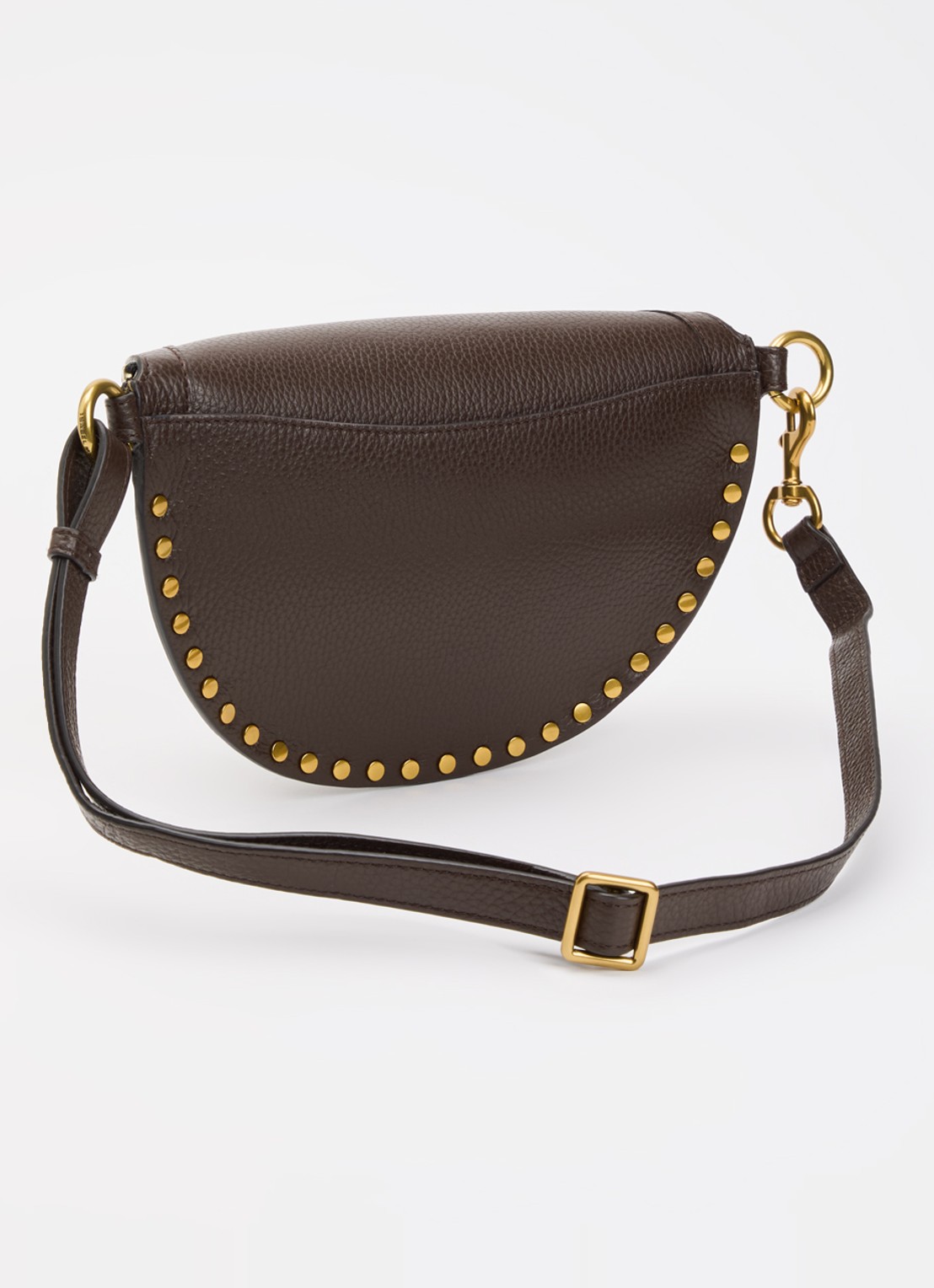 Isabel Marant Skano heuptas van kalfsleer met studs - achterkant 6 bruin