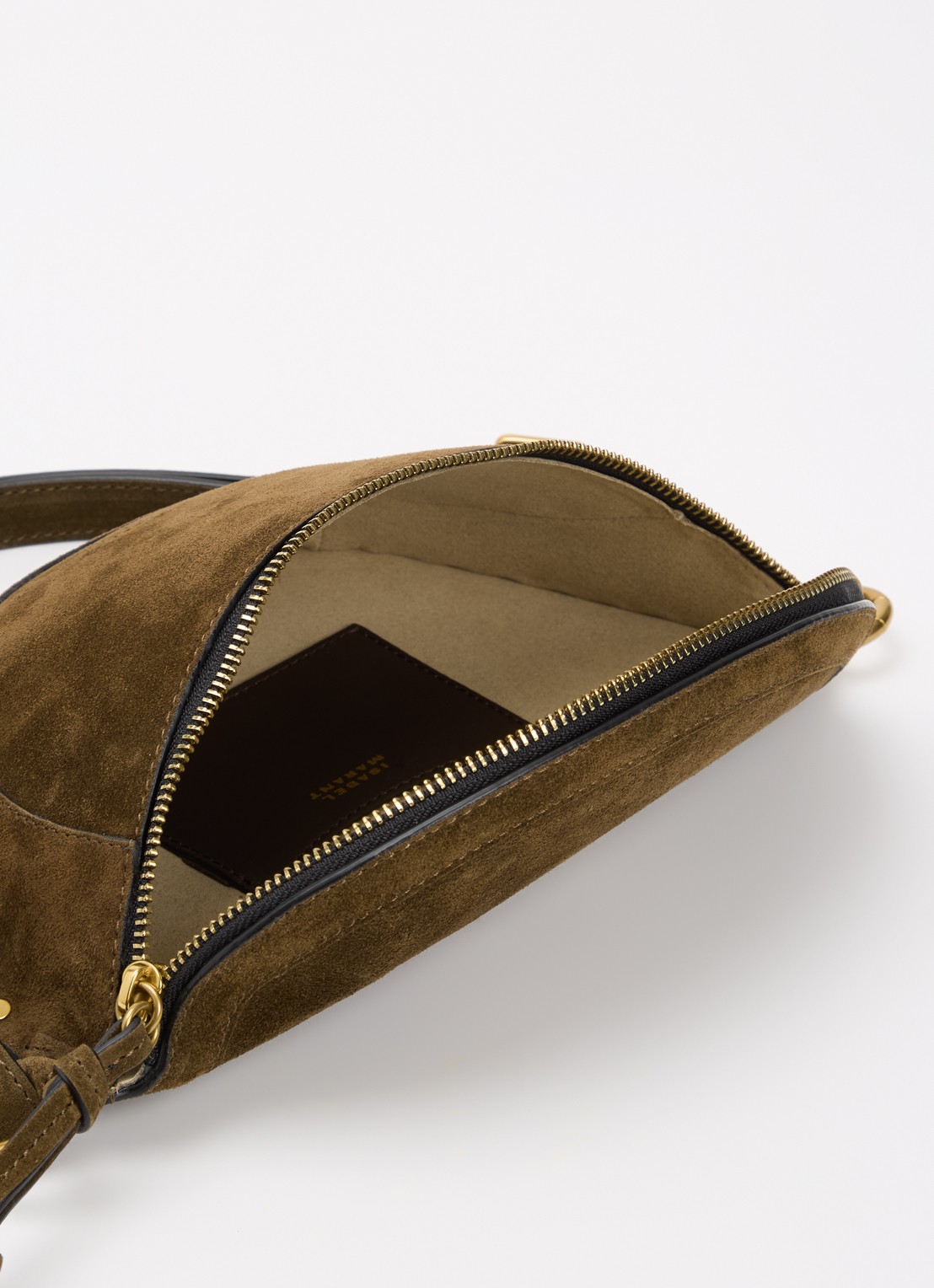 Isabel Marant Skano heuptas van kalfssuède met studs - detail 4 bruin