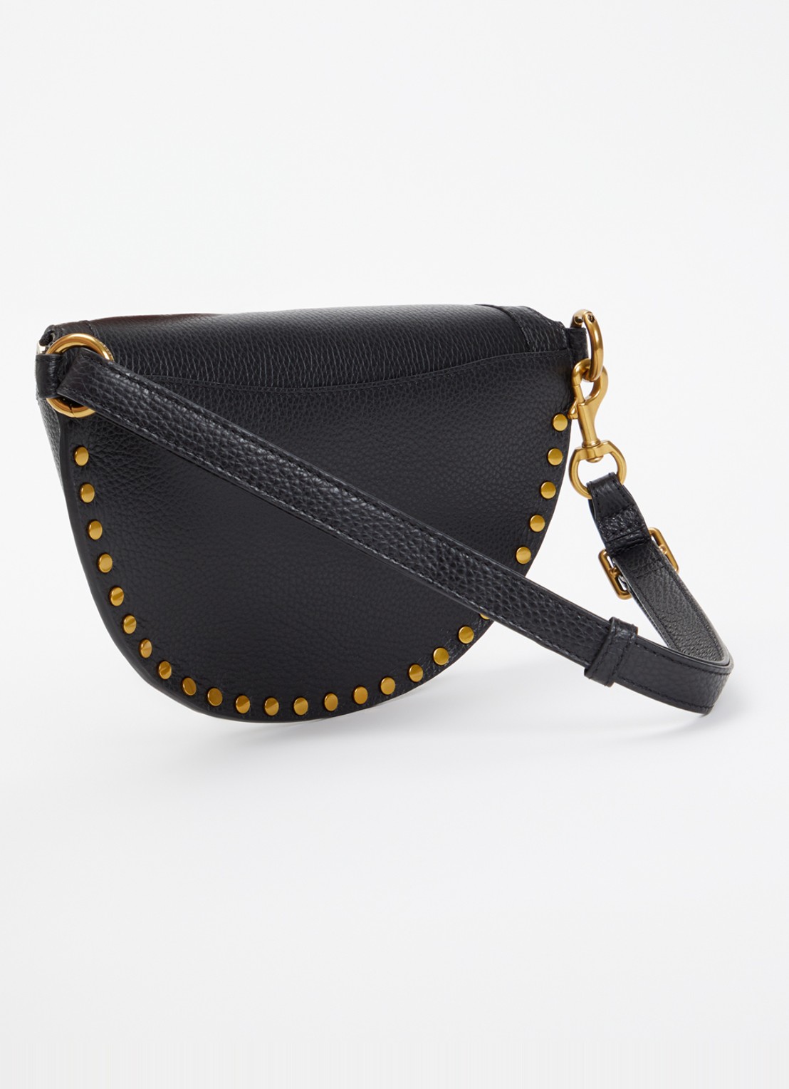 Isabel Marant Skano heuptas van leer met studs - achterkant zwart
