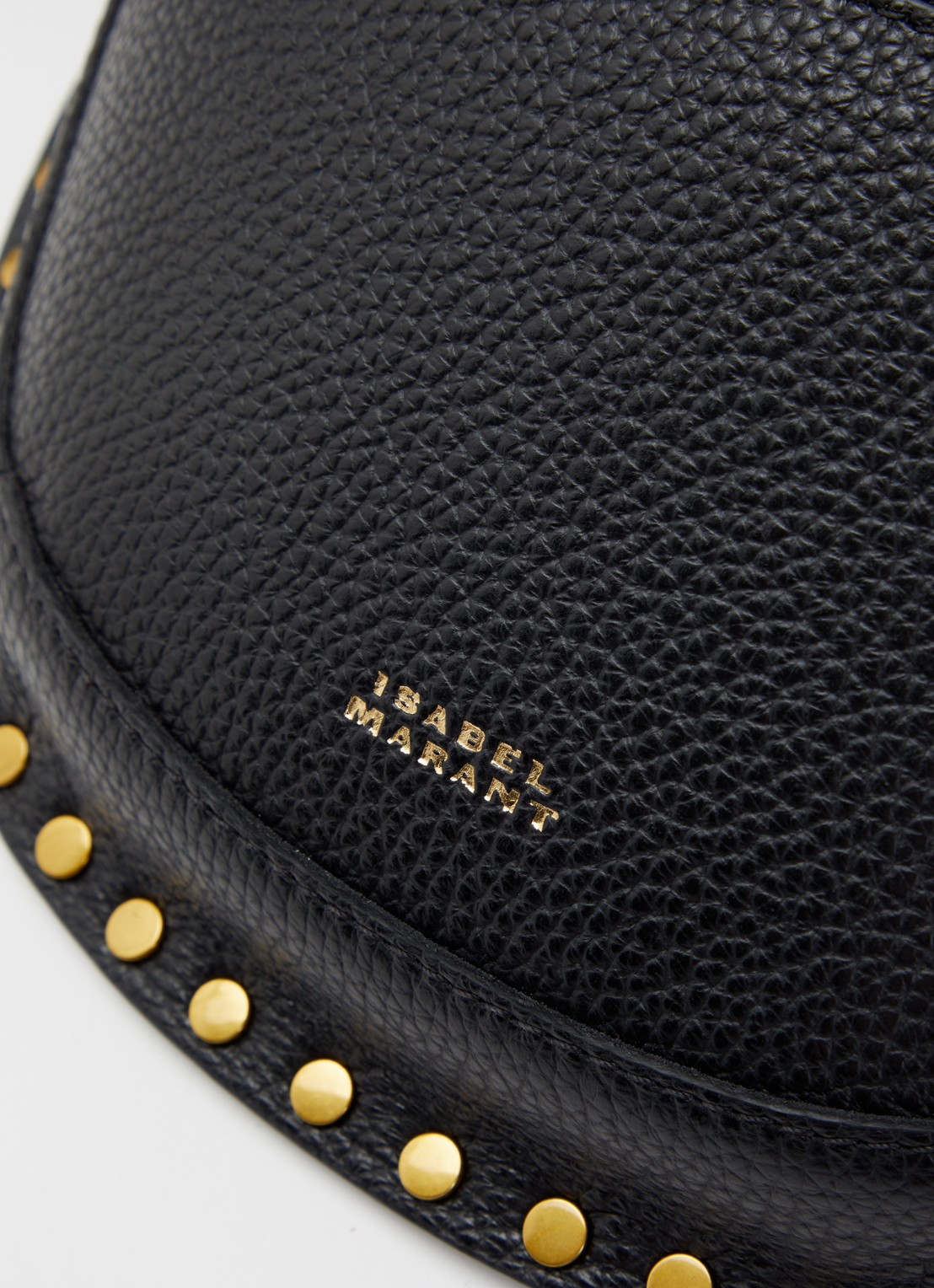 Isabel Marant Skano heuptas van leer met studs - detail 6 zwart