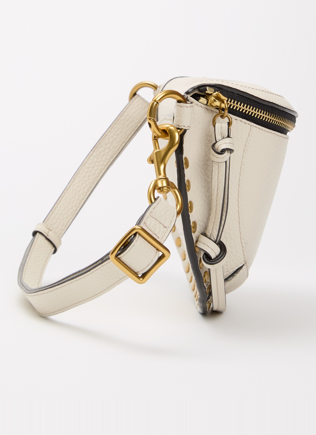Isabel Marant Skano heuptas van leer met studs - detail 2 beige