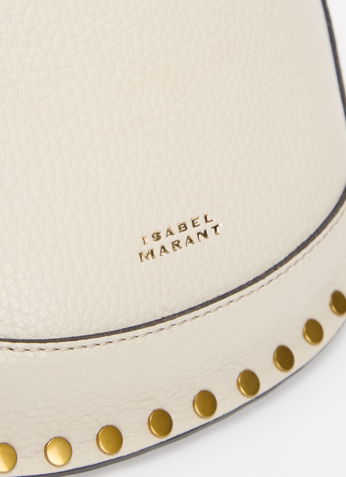 Isabel Marant Skano heuptas van leer met studs - detail 3 beige