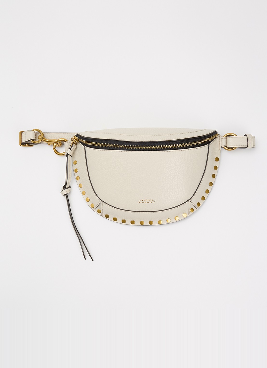 Isabel Marant Skano heuptas van leer met studs - voorkant 6 beige