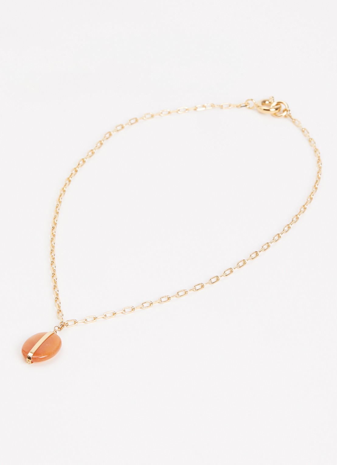 Isabel Marant Stones ketting met hanger - detail orange