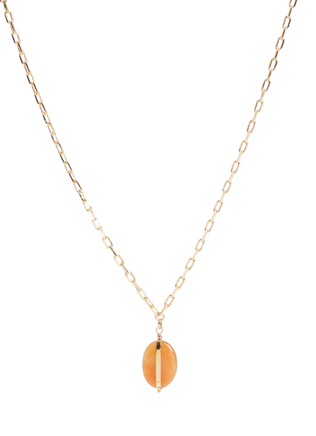 Isabel Marant Stones ketting met hanger - voorkant 3 orange