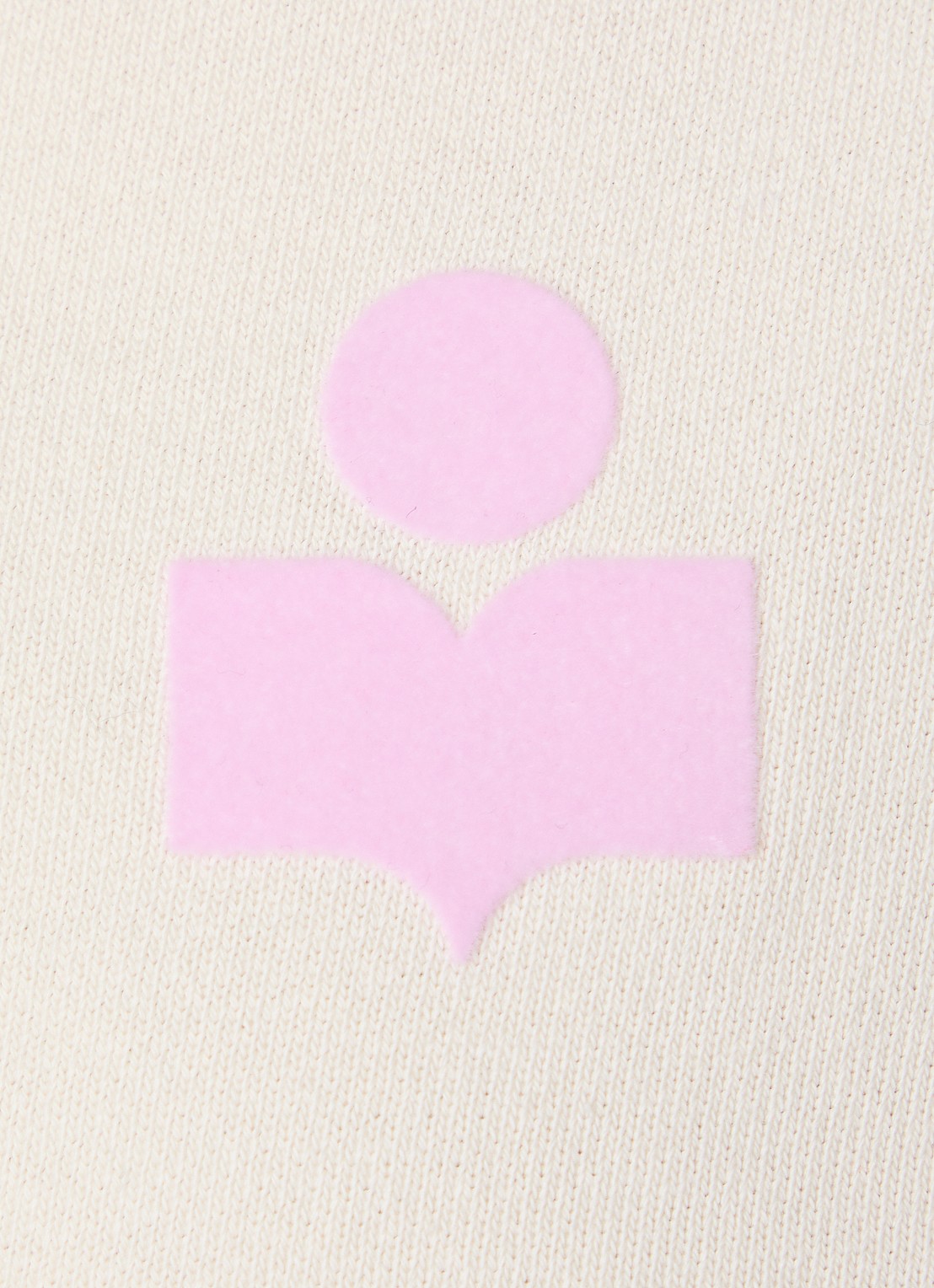 Isabel Marant Sweater met halve rits en logo - detail 5 gebroken wit