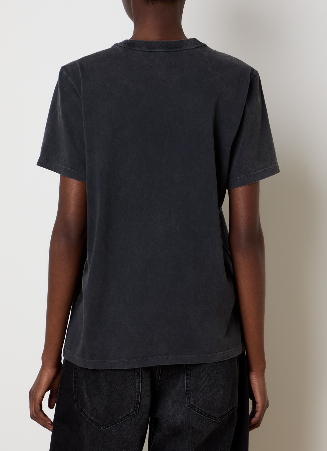 Isabel Marant T-shirt met print - achterkant 5 antraciet