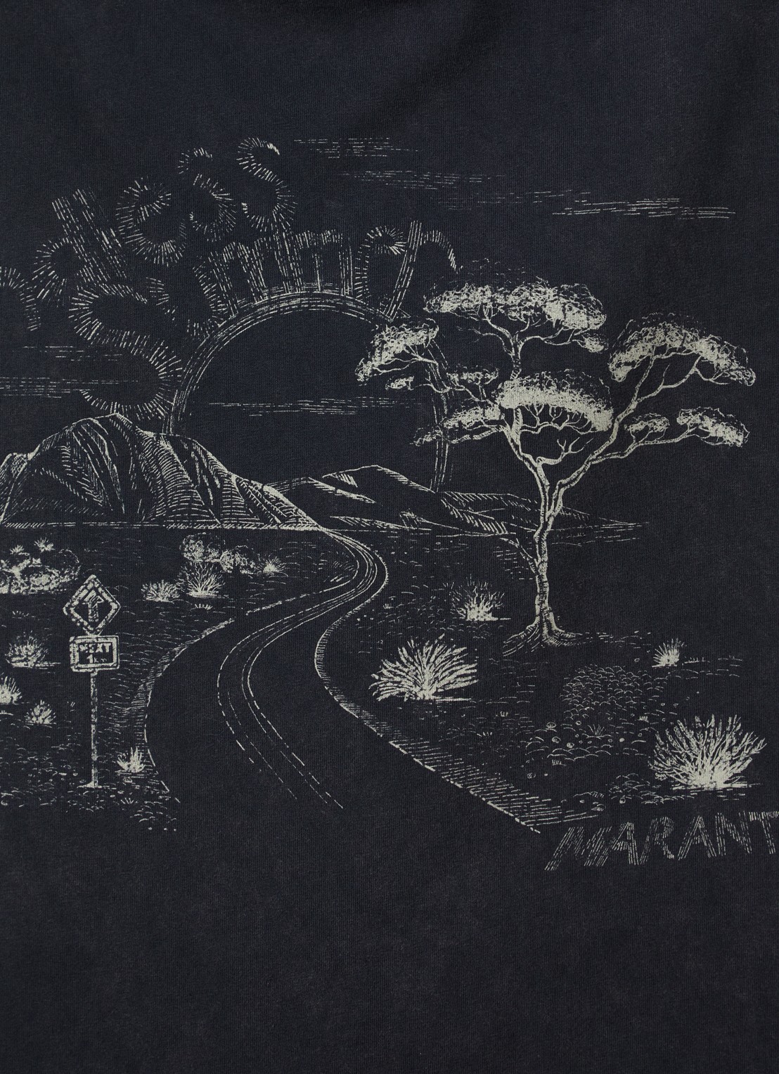 Isabel Marant T-shirt met print - detail 2 antraciet