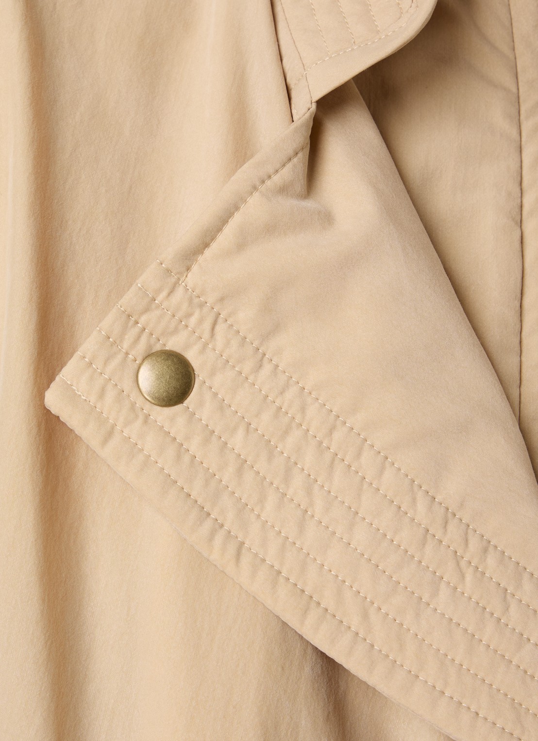 Isabel Marant Tricia jack met steekzakken - detail 3 zand
