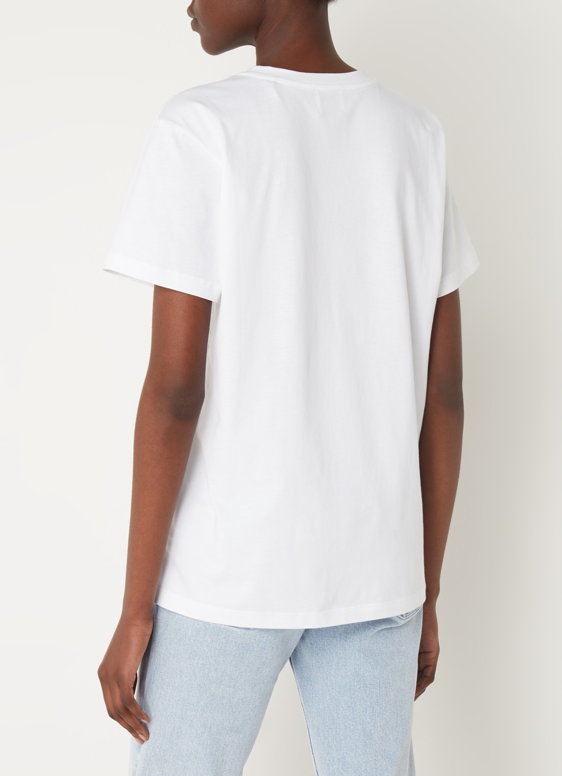Isabel Marant Vidal T-shirt met logoborduring - achterkant 3 wit