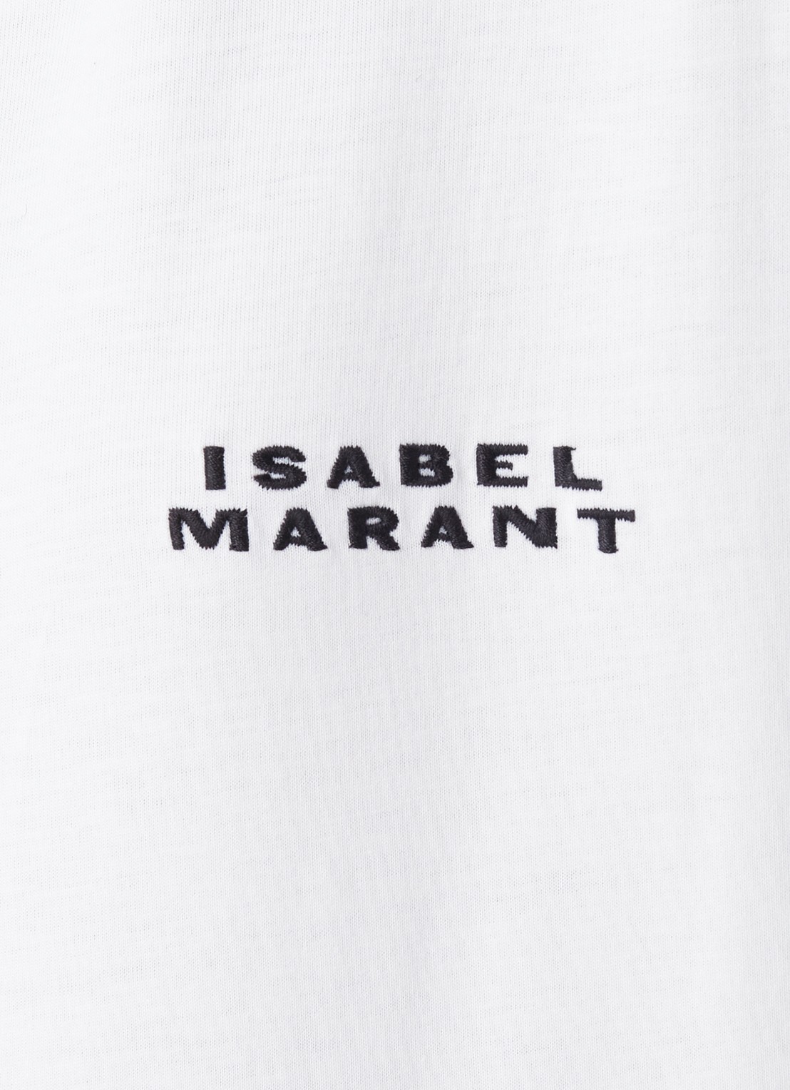 Isabel Marant Vidal T-shirt met logoborduring - detail 2 wit