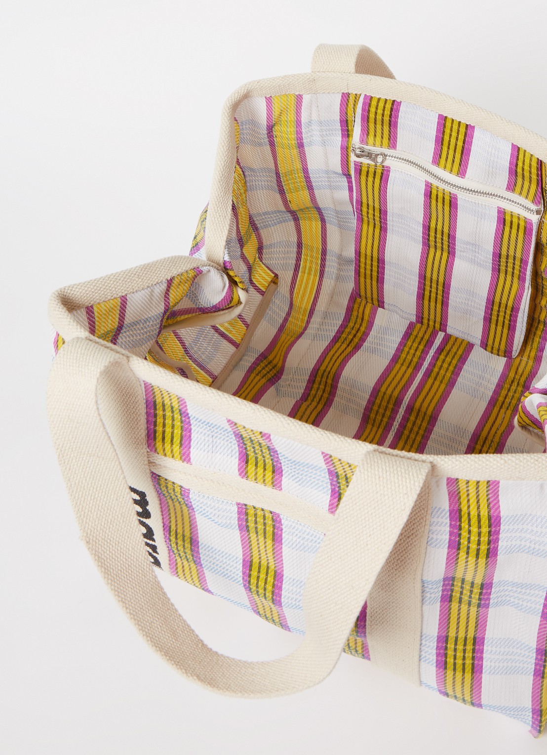 Isabel Marant Warden shopper met ruitdessin - detail 2 beige