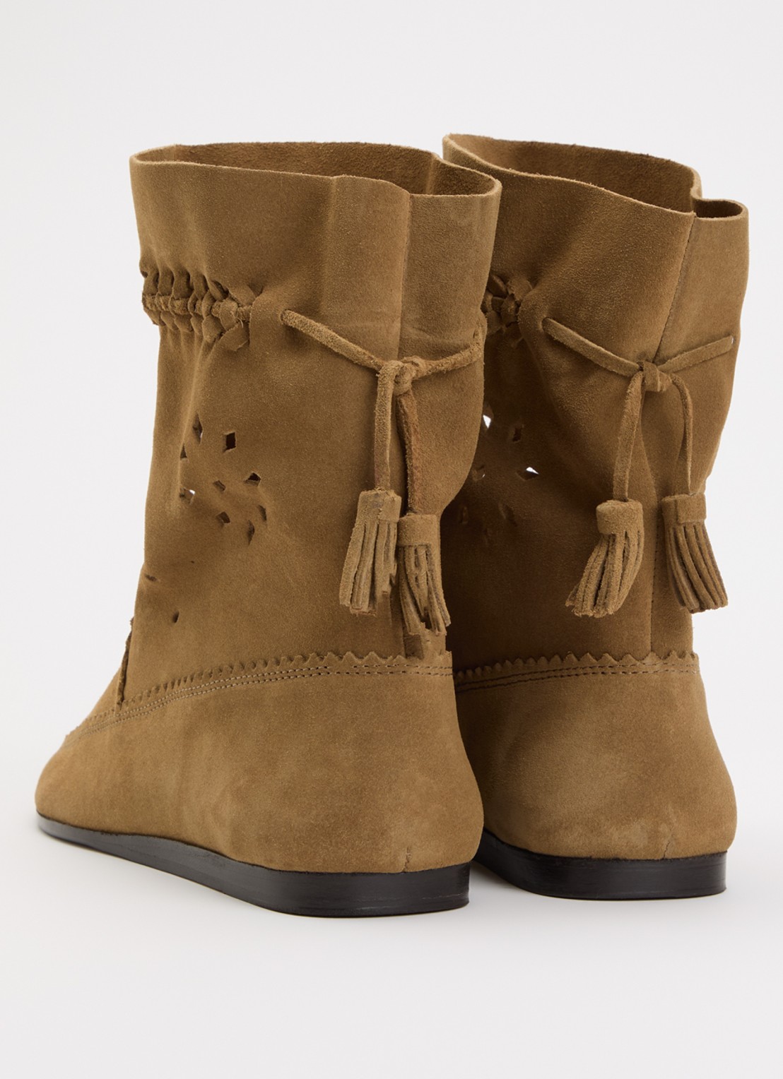 Isabel Marant Woosta laars suède - achterkant 4 cognac