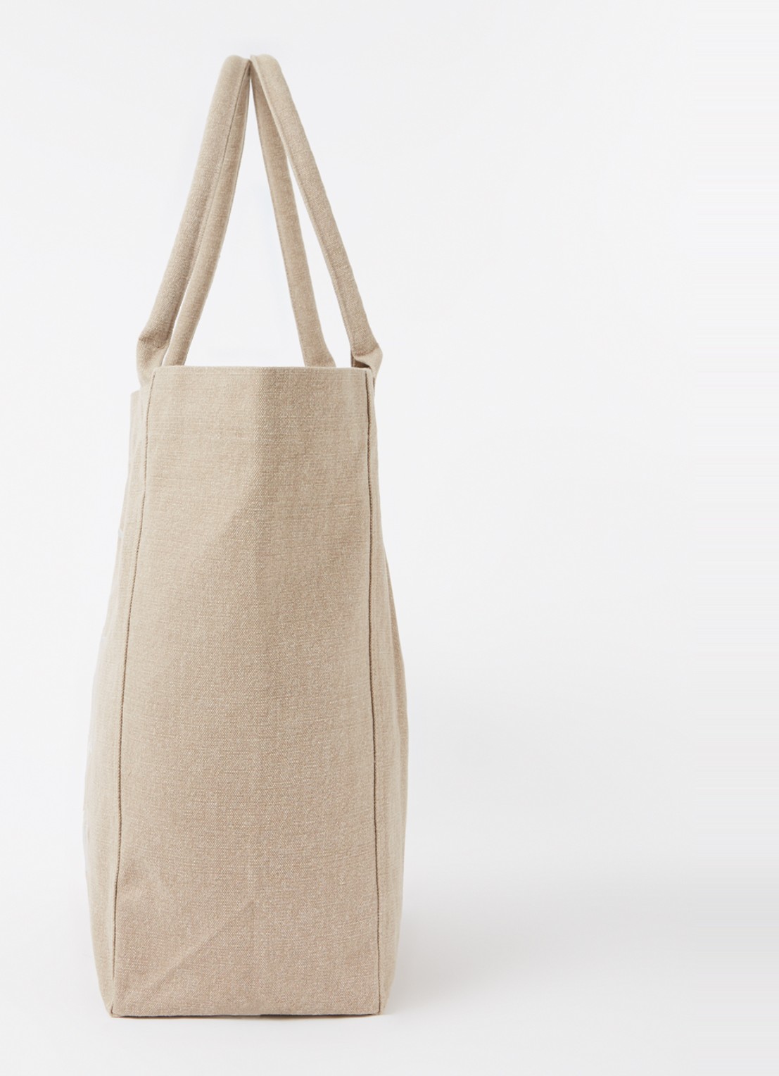Isabel Marant Yenky shopper van canvas met logoborduring - detail 5 beige
