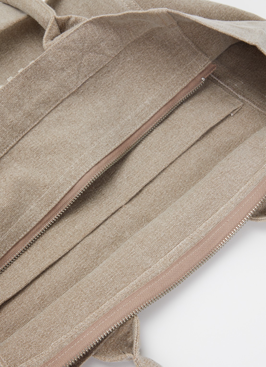 Isabel Marant Yenky shopper van canvas met logoborduring - detail beige