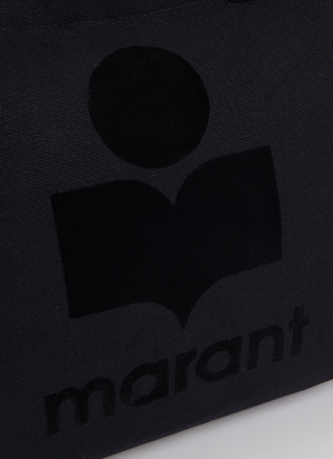 Isabel Marant Yenky shopper van canvas met logoborduring - detail 4 zwart