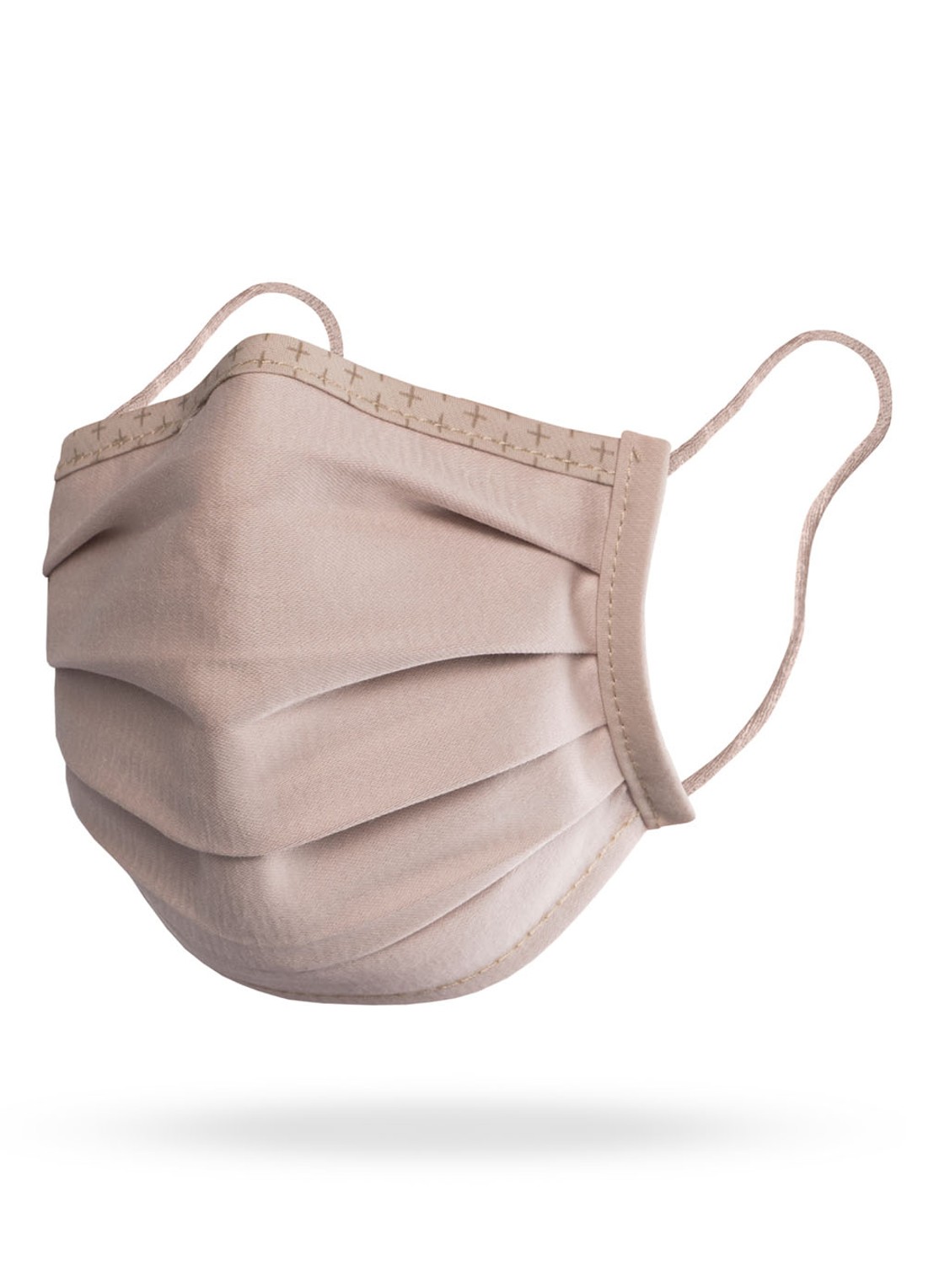 ISKO Vital Supreme niet-medisch mondkapje - voorkant 2 beige