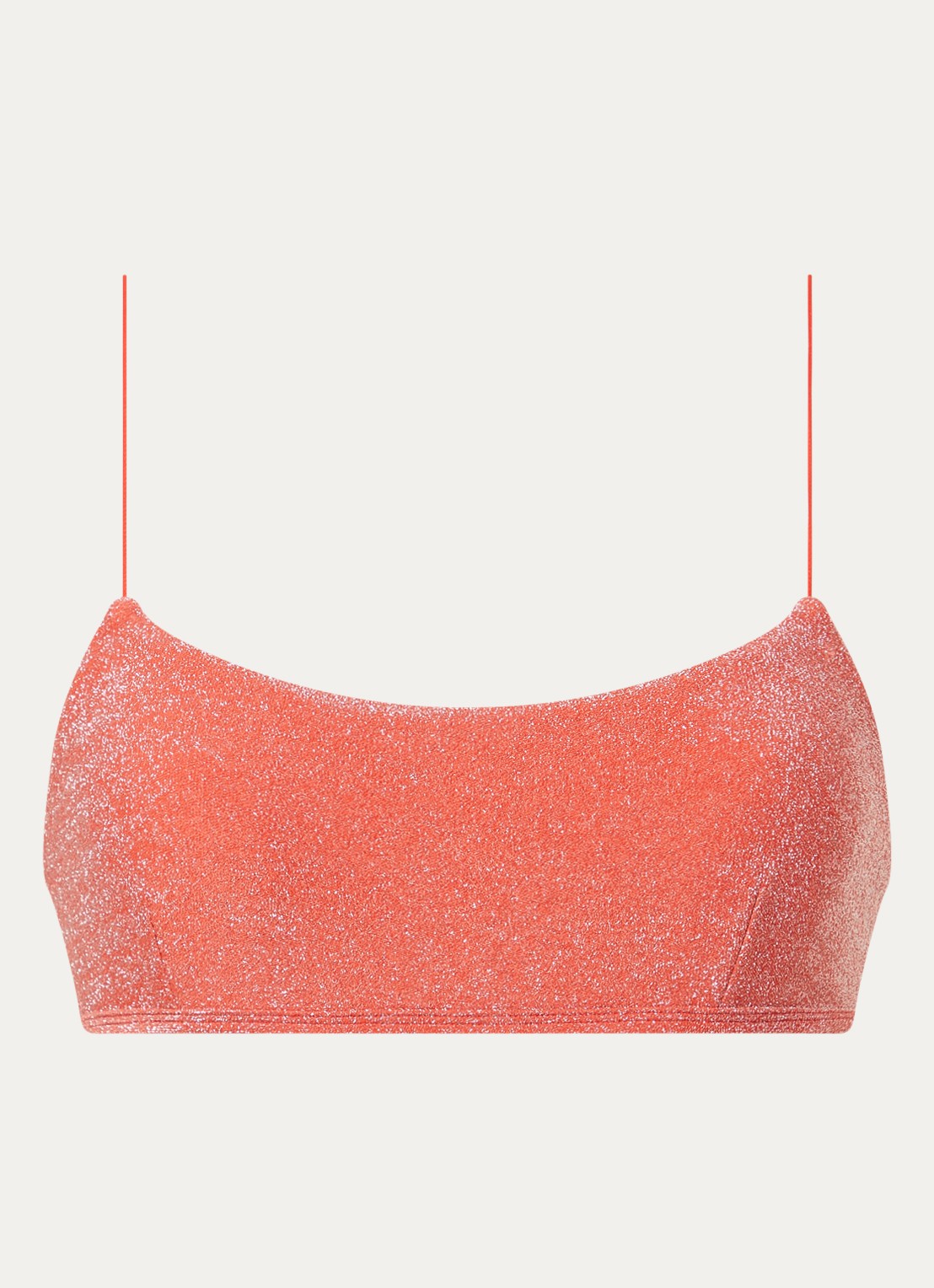 It's Now Cool Bandeau bikinitop met lurex - voorkant 3 rood