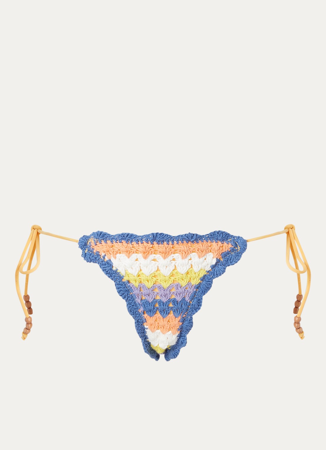 It's Now Cool Brazilian bikinislip van crochet - voorkant 3 blauw