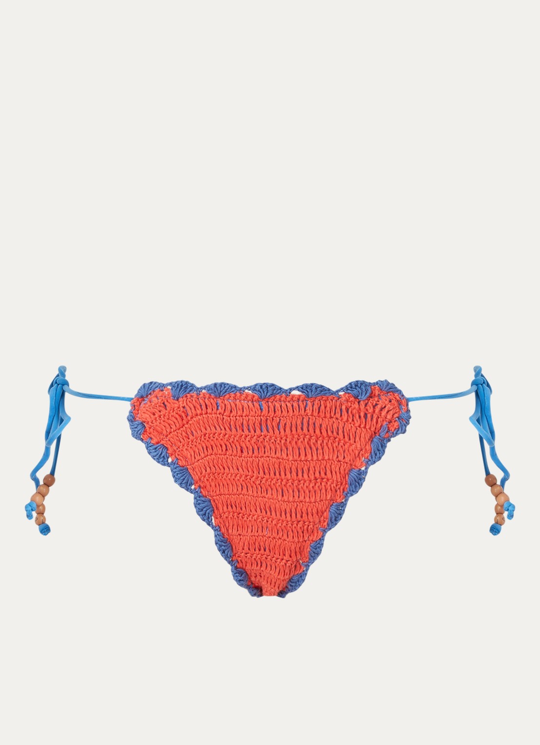 It's Now Cool Brazilian bikinislip van crochet - voorkant 4 kersenrood