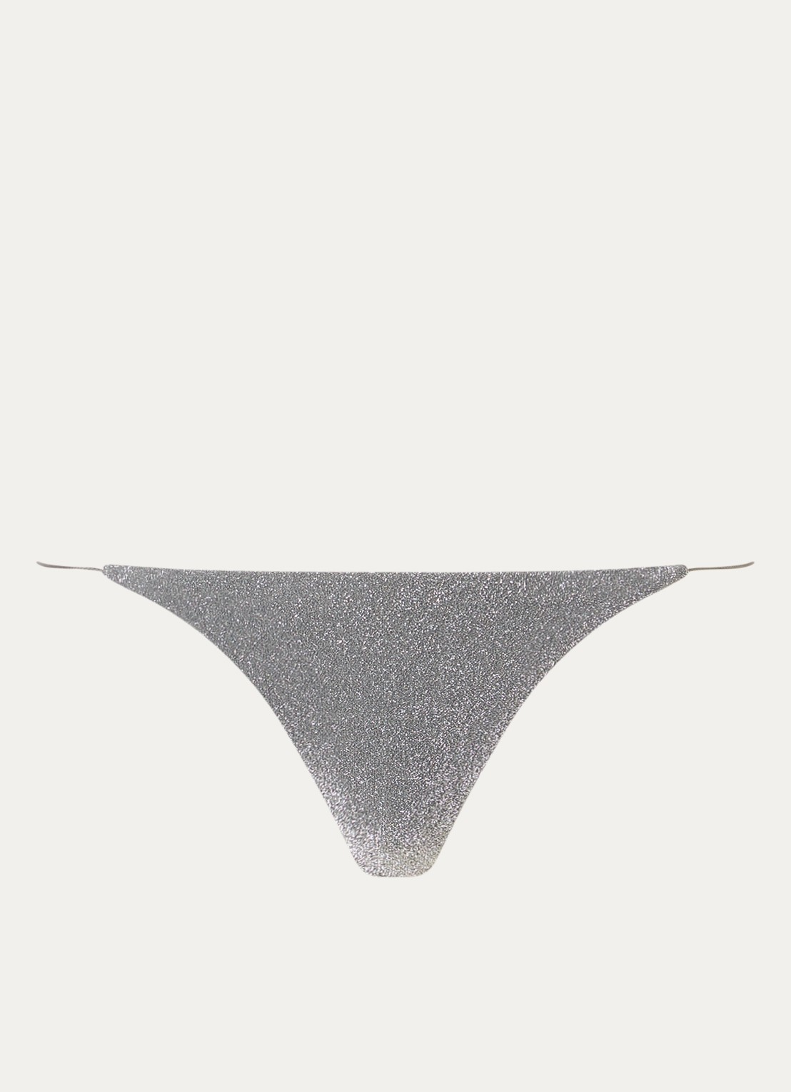 It's Now Cool Tanga bikinislip met lurex - voorkant grijs