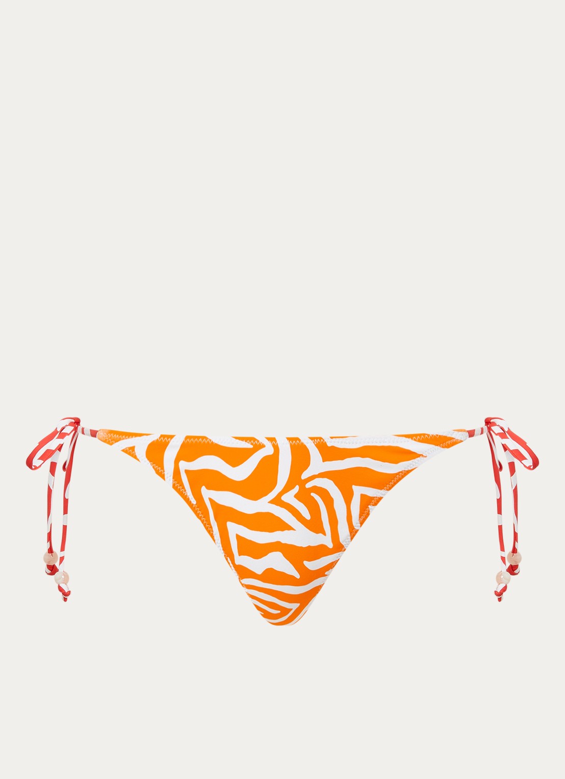 It's Now Cool The 90'S brazilian bikinislip met print - voorkant 4 oranjerood