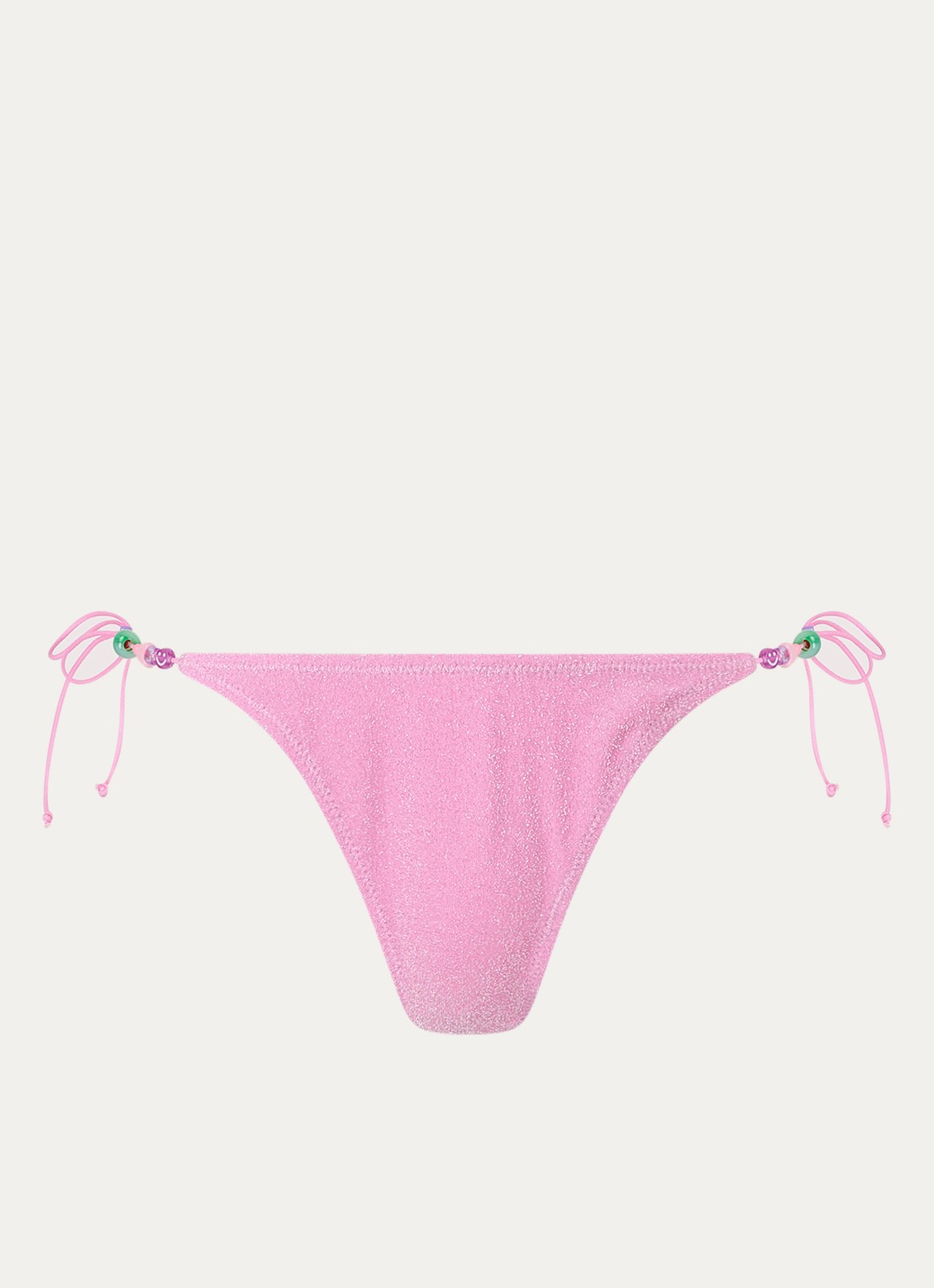 It's Now Cool The 90's tanga bikinislip met lurex - voorkant roze